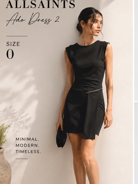 All Saints Dresses & Skirts - AllSaints Black Ado Mini Dress